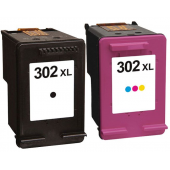 Cartouches compatibles hp 302xl couleur et noir